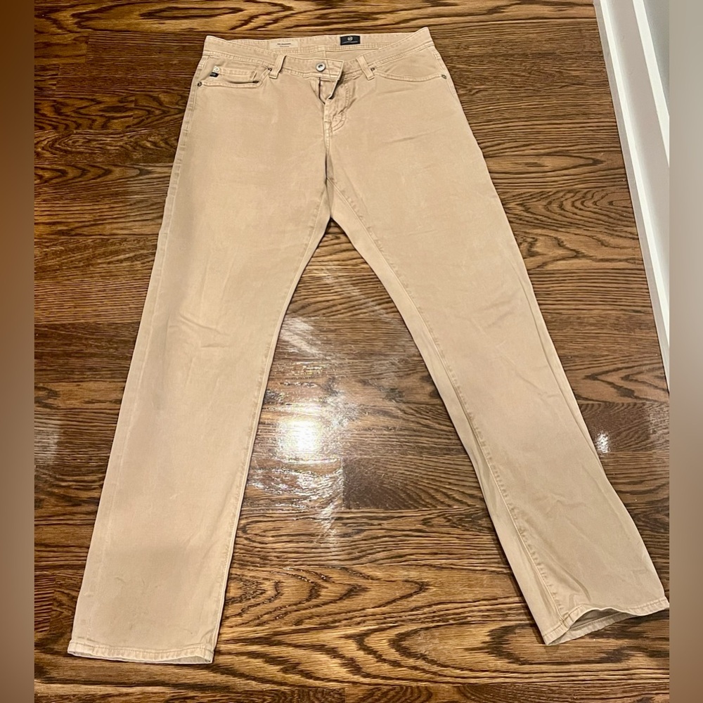 AG Adriano Goldschmied Men’s The Graduate Khaki Chino Pants 30 x 32